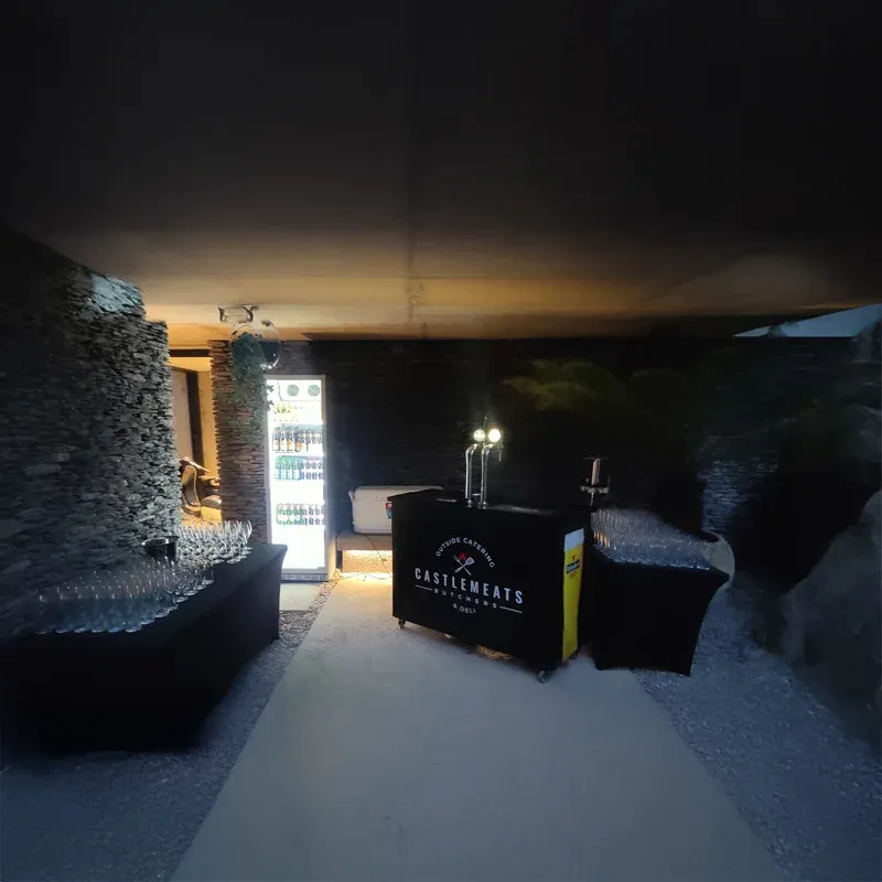 Bar station in a wedding venue