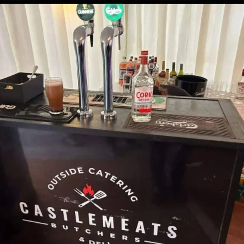 Trolley bar with twin taps