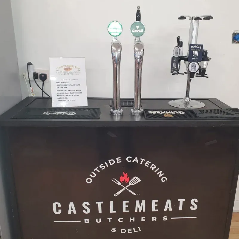 Bar taps and cooler