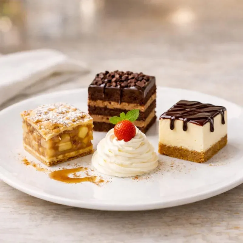 Dessert selection