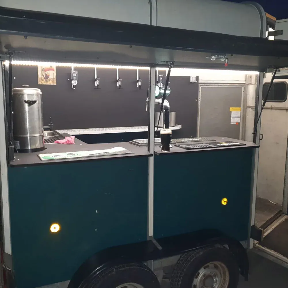 Green trailer bar, ready for delivery